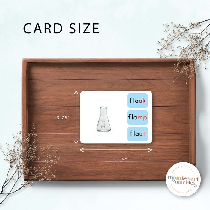 Montessori Blue Series Name the Objects (Ending Blends)