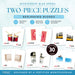 Montessori Blue Series two-piece puzzles for beginning blends showing photo and word matching cards