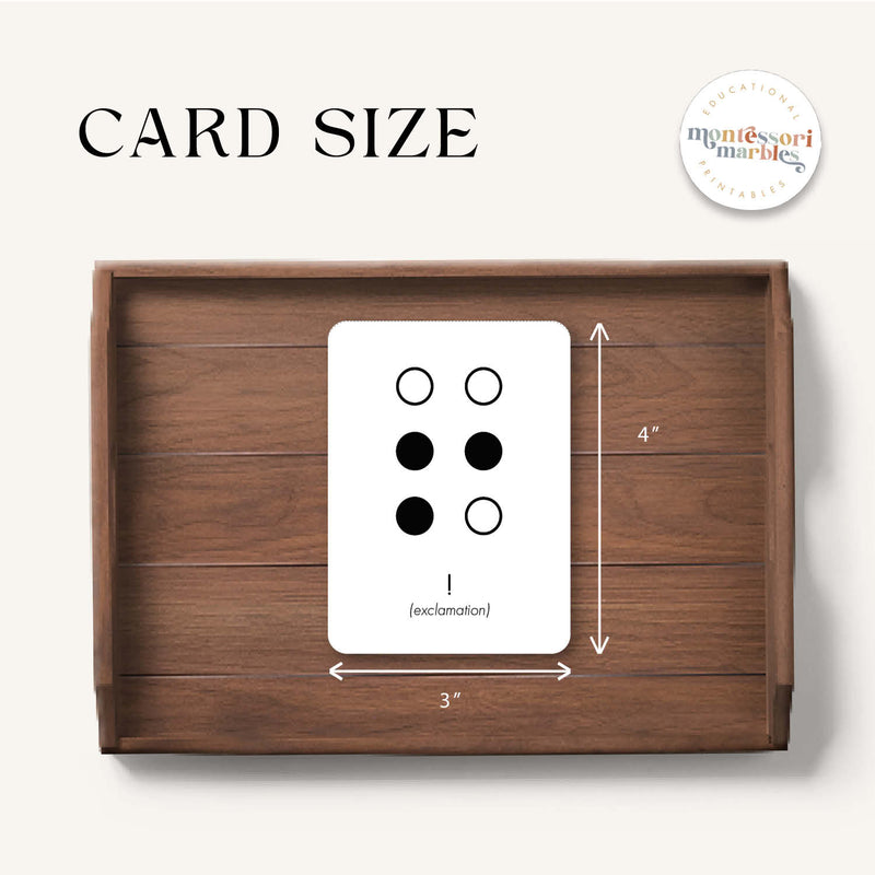 Braille Flash Cards
