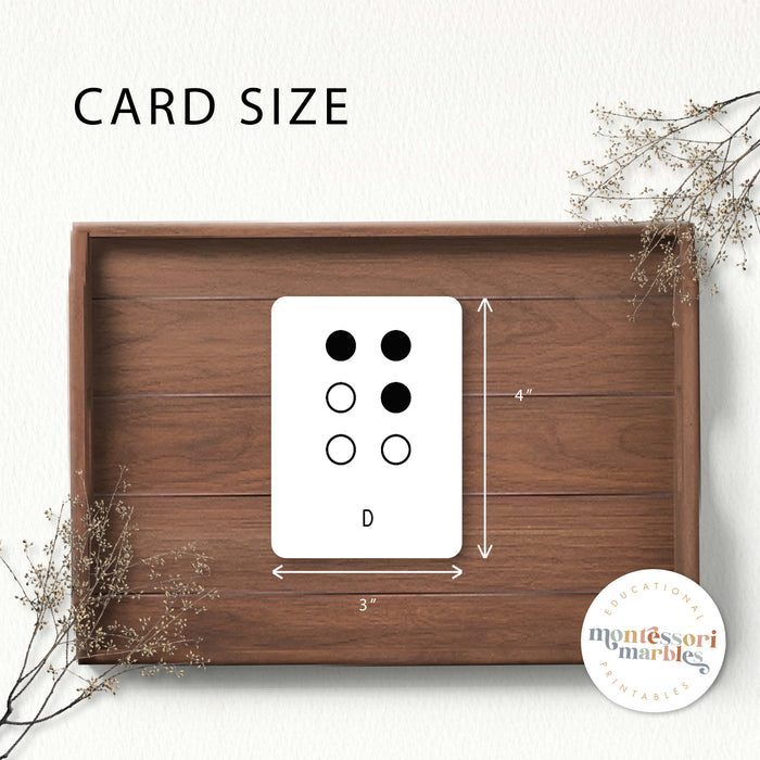 Braille Flash Cards