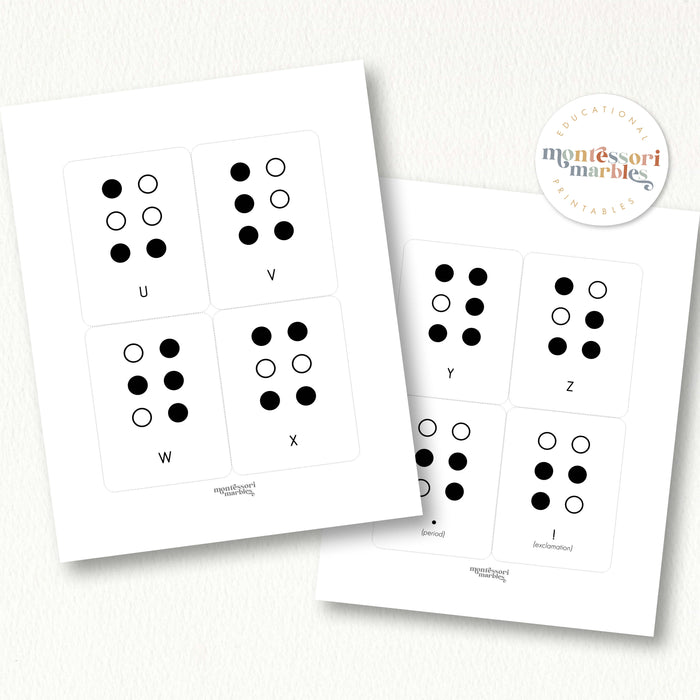 Braille Flash Cards