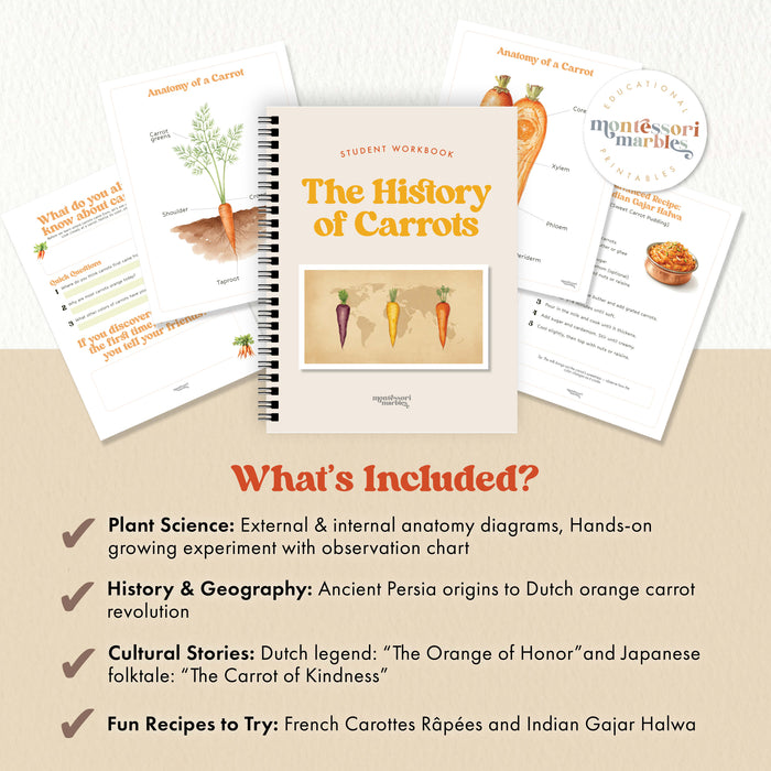 The History of Carrots | Plant Science Workbook Ages 8-9