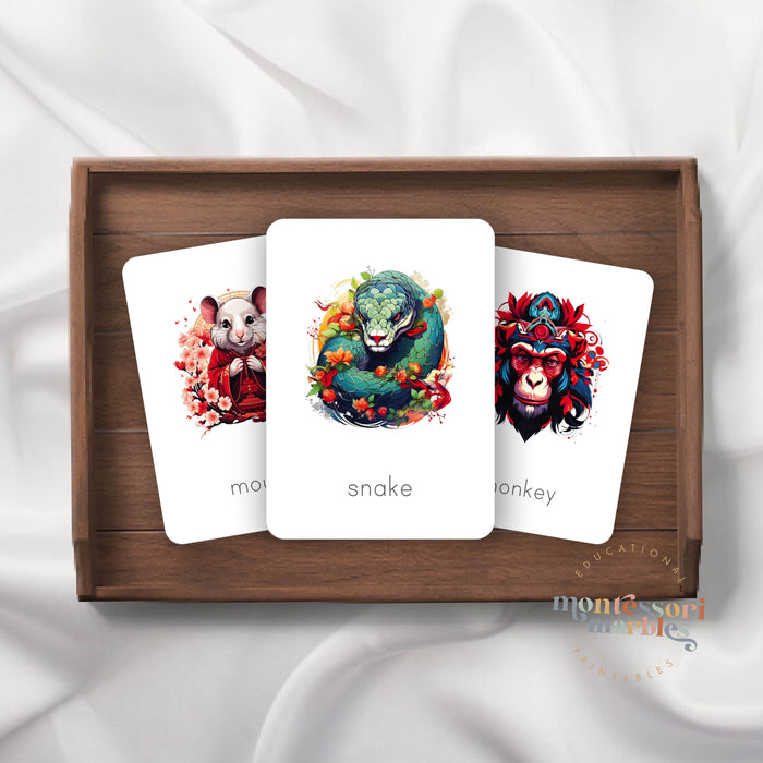Chinese Zodiac Flash Cards