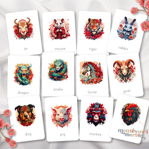 Chinese Zodiac Flash Cards