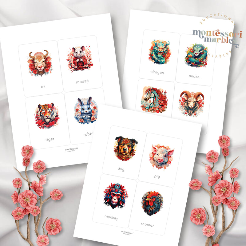 Chinese Zodiac Flash Cards