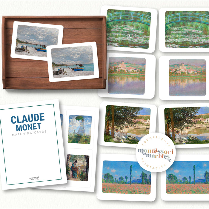 Claude Monet Matching Cards
