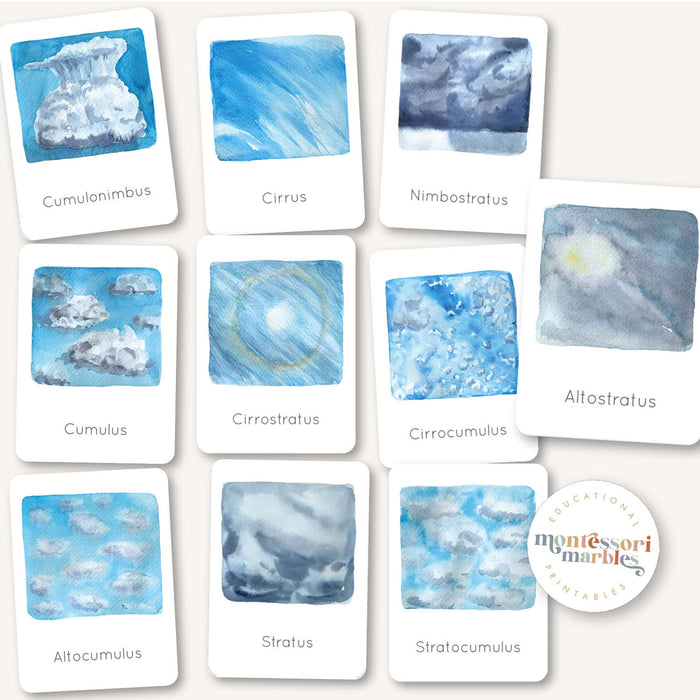 Clouds Flash Cards