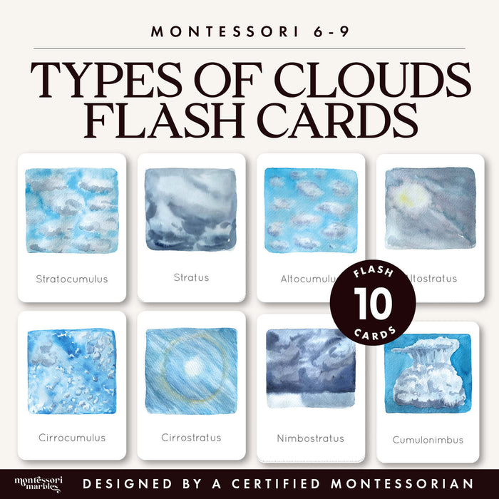 Clouds Flash Cards