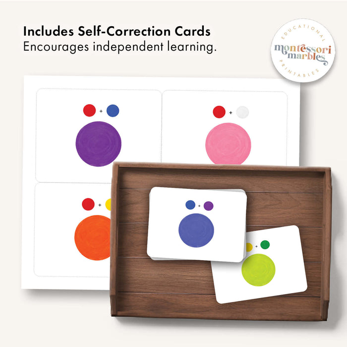 Color Mixing Clip Cards
