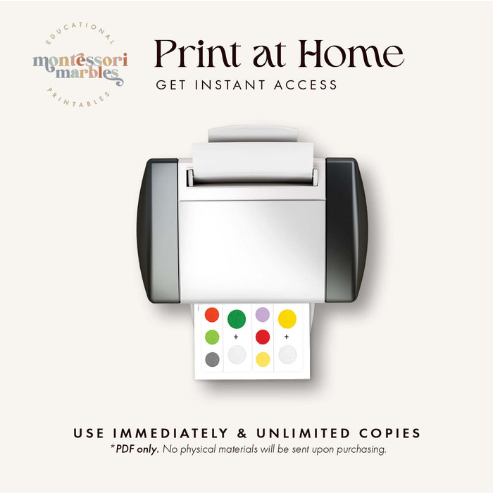 Color Mixing Clip Cards