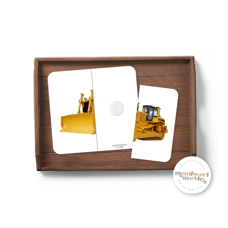 Construction Vehicles Two-Piece Puzzles
