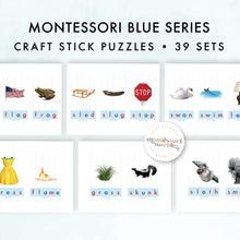 Load image into Gallery viewer, MONTESSORI BLUE SERIES Craft Stick Puzzles
