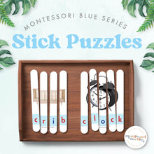 Load image into Gallery viewer, MONTESSORI BLUE SERIES Craft Stick Puzzles
