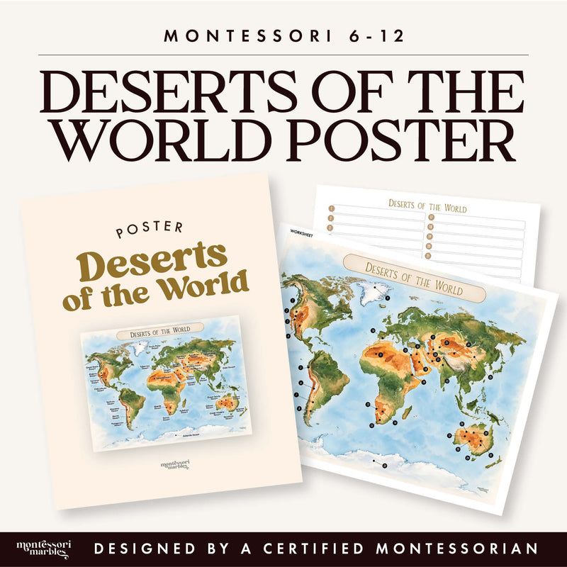 Deserts of the World Poster