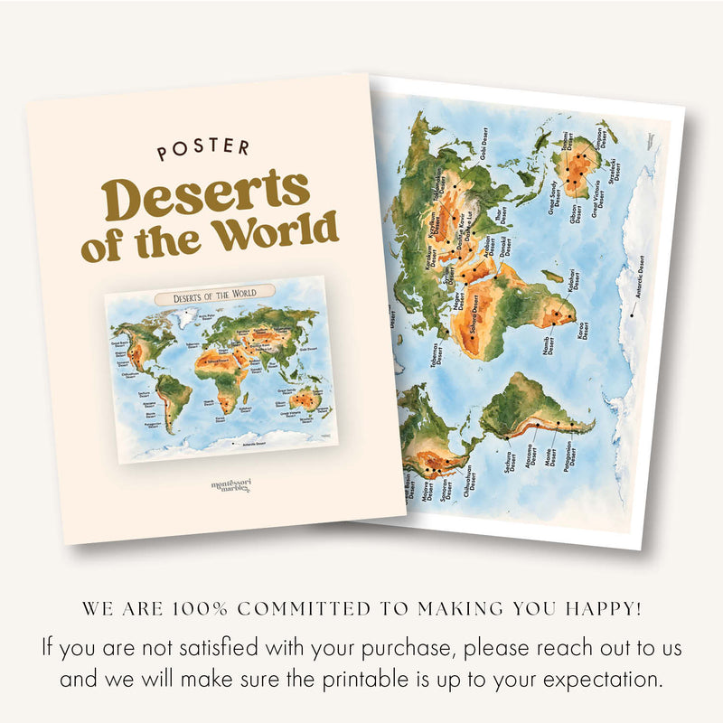 Deserts of the World Poster