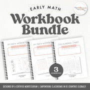 Early math workbook bundle with foundational math activities — ages 3-6