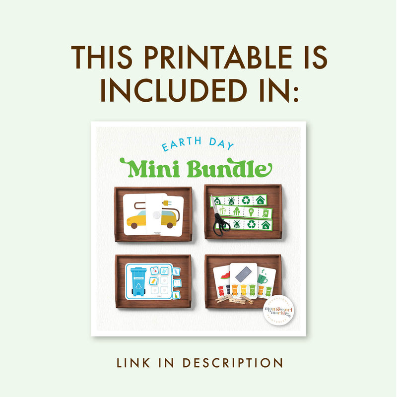Earth Day Two-Piece Puzzles