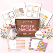 Easter pattern matching activity — visual discrimination for spring holiday learning