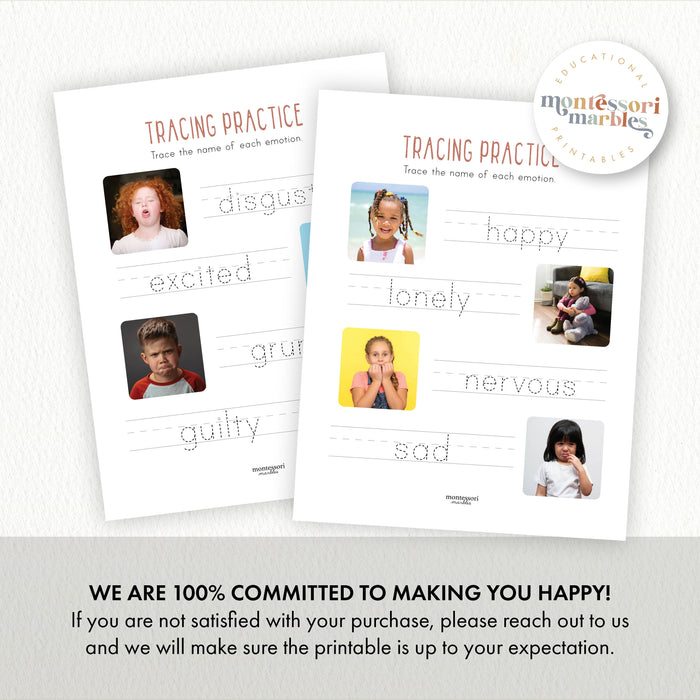 Emotions Tracing Pages