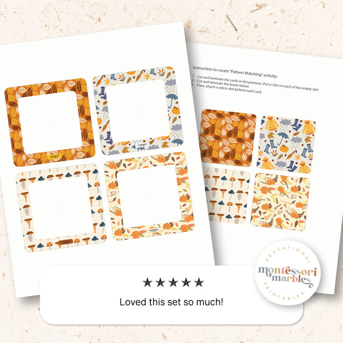 Fall Pattern Matching Puzzles