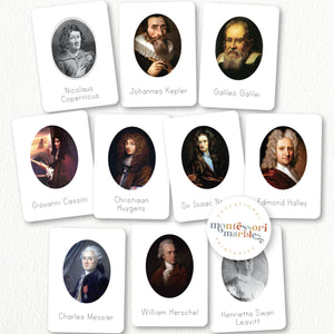 Famous Astronomers Nomenclature Cards