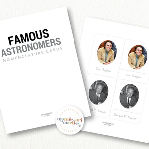 Famous Astronomers Nomenclature Cards