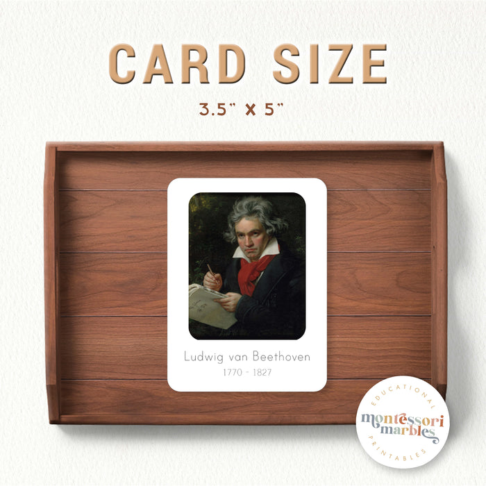 Famous Classical Music Composers Flash Cards