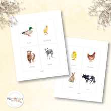 Load image into Gallery viewer, Farm Animals Flash Cards
