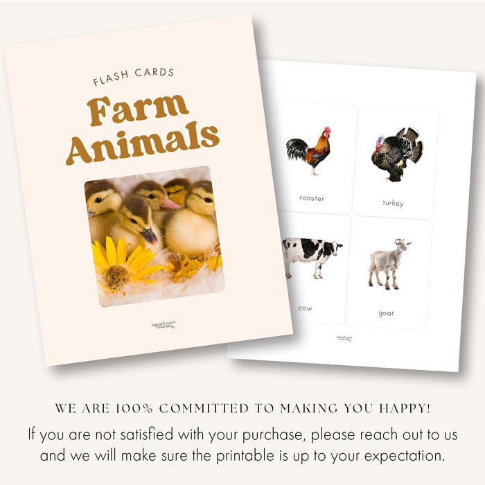 Farm Animals Flash Cards