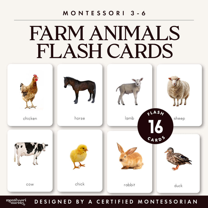 Farm Animals Flash Cards