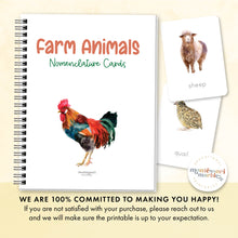 Load image into Gallery viewer, Farm Animals Nomenclature Cards
