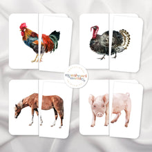 Load image into Gallery viewer, Farm Animals Symmetry Puzzles
