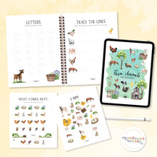 Load image into Gallery viewer, Farm Animals PreK Workbook Bundle
