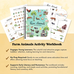 Farm Animals PreK Workbook Bundle