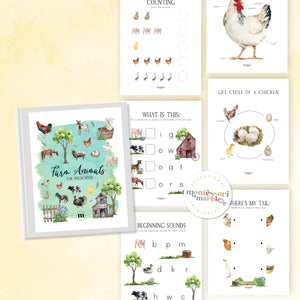 Farm Animals PreK Workbook Bundle