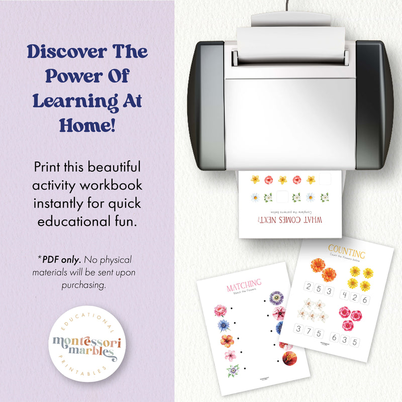 Flowers Activity Workbook PreK & Kindergarten