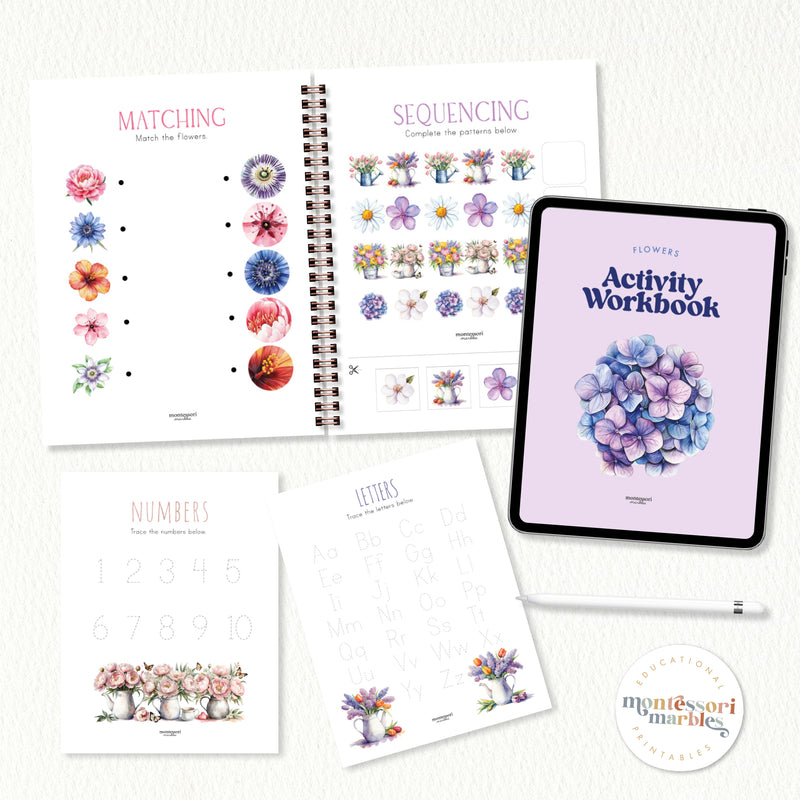 Flowers Activity Workbook PreK & Kindergarten