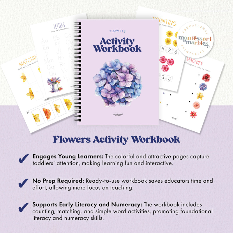 Flowers Activity Workbook PreK & Kindergarten