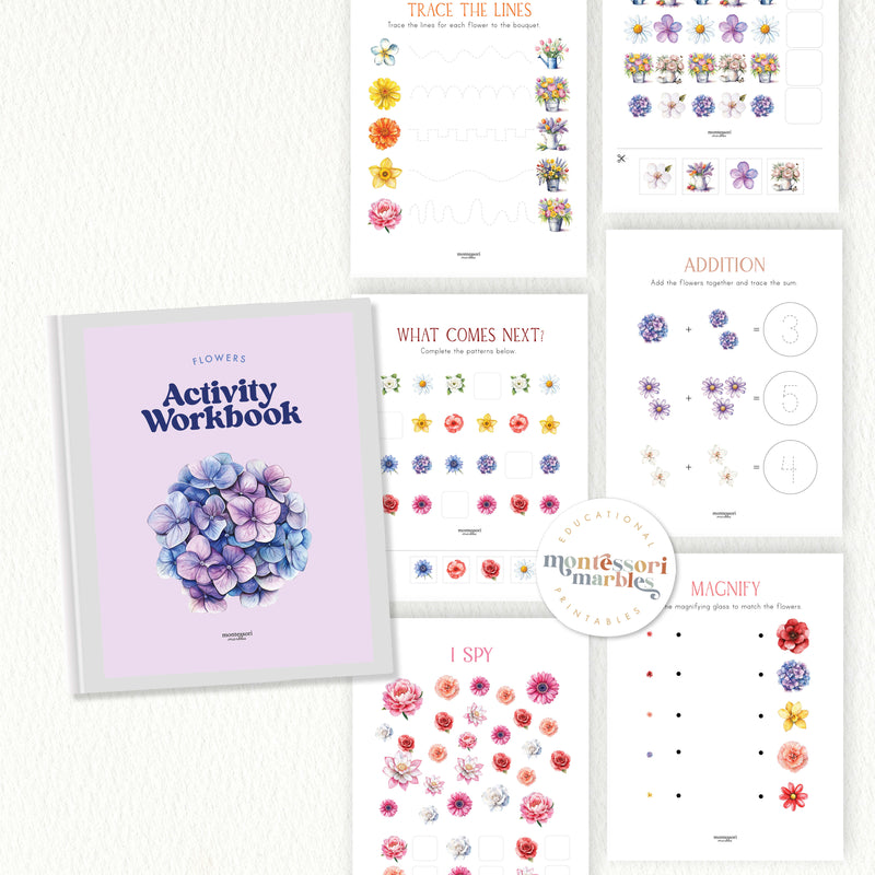 Flowers Activity Workbook PreK & Kindergarten