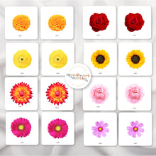 Load image into Gallery viewer, Flowers Picture Matching and Memory Games
