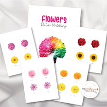 Load image into Gallery viewer, Flowers Picture Matching and Memory Games
