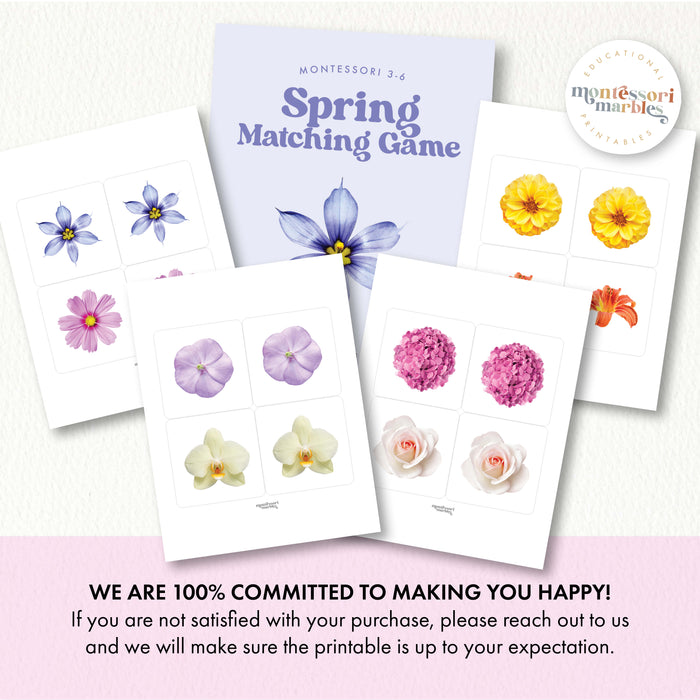 Flowers Picture Matching and Memory Games