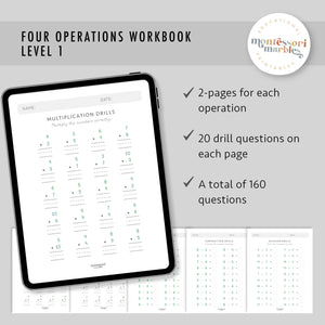 Four Operations Workbook Level 1