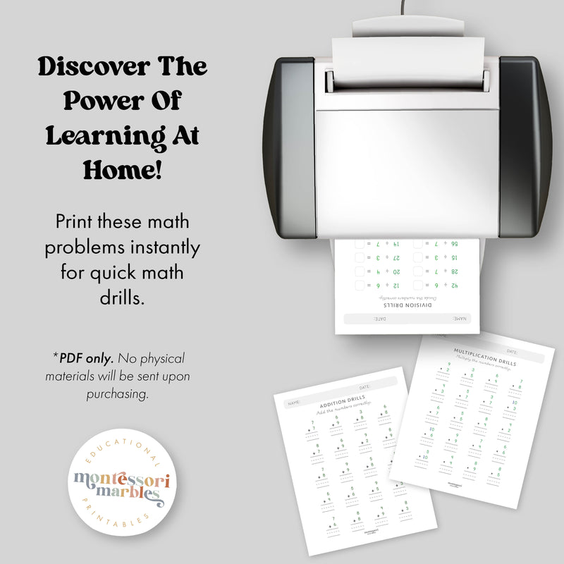 Math Operations Workbook Level 1