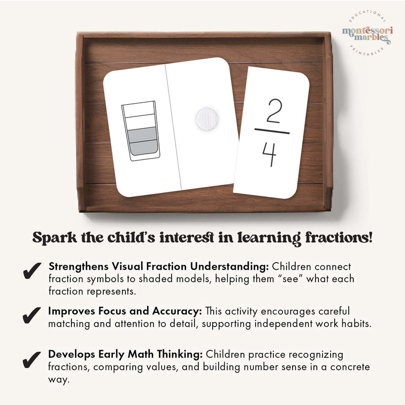 Fractions Pairing Cards Level 1