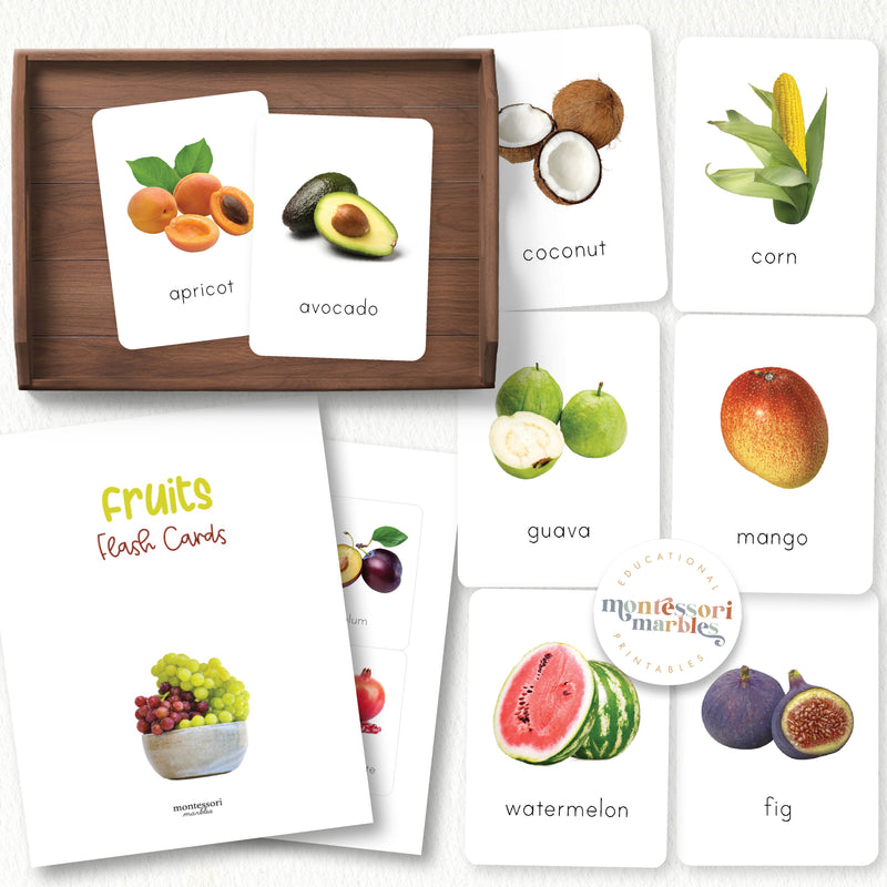 Fruits Flash Cards
