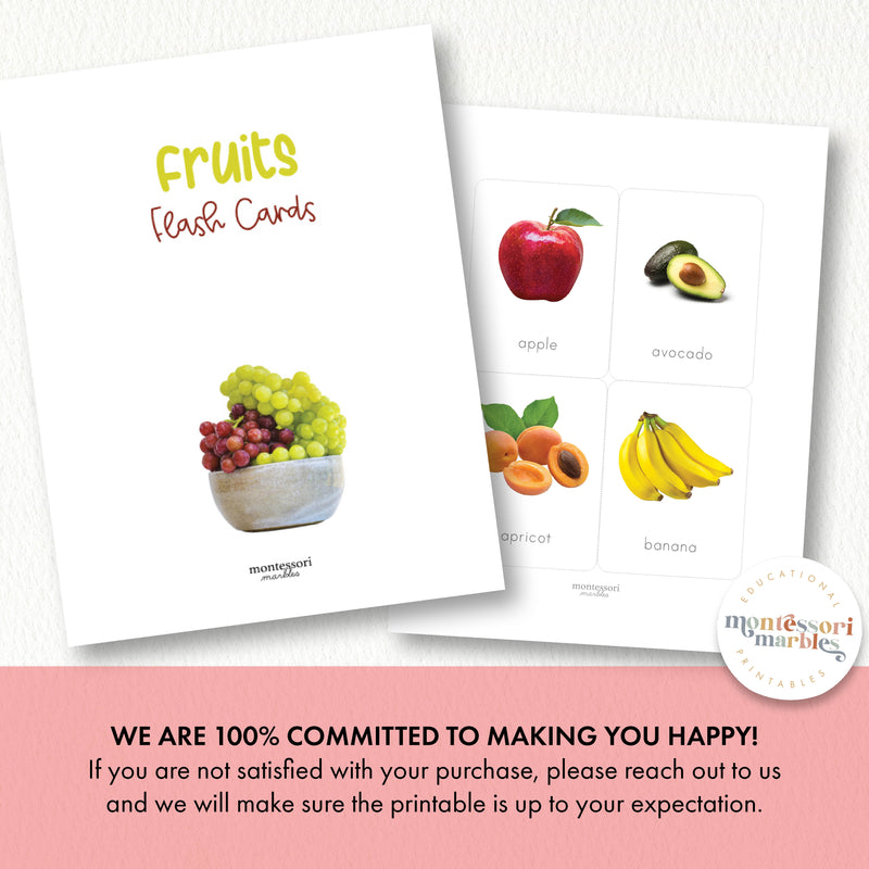 Fruits Flash Cards