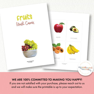 Fruits Flash Cards