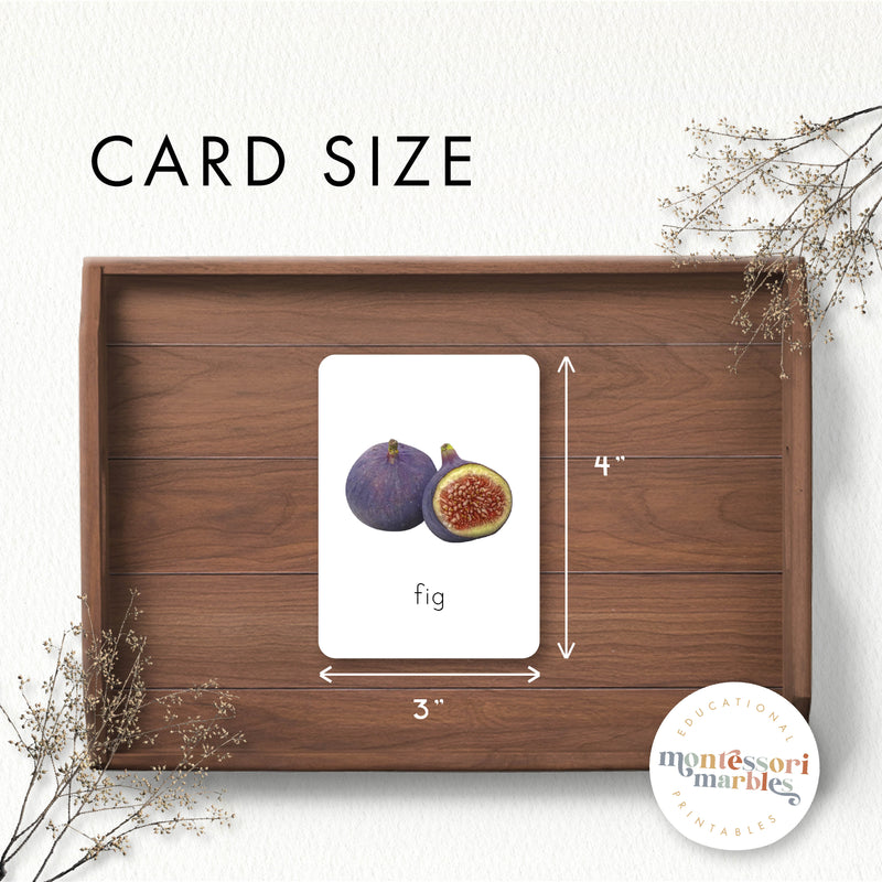 Fruits Nomenclature Cards