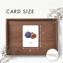 Load image into Gallery viewer, Fruits Montessori Nomenclature Cards
